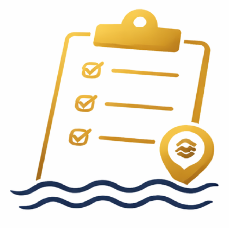 List your on sign and dock