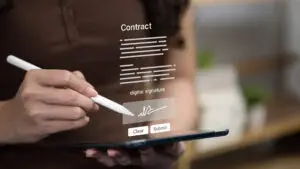 Digital boat slip lease agreement signed online