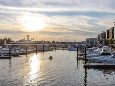 Potomac River boat slips and marinas along the Chesapeake Bay